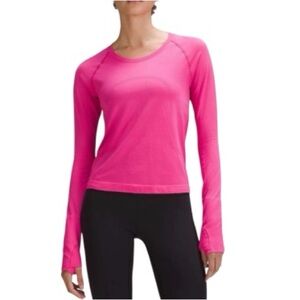 Lululemon Swiftly Tech Long Sleeve 2.0 Race Length | Sonic Pink | Size 8